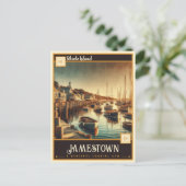 Jamestown, Rhode Island | VINTAG Postkarte (Stehend Vorderseite)