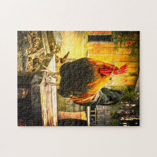 Jamestown Rooster Puzzle (Horizontal)