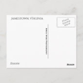 Jamestown Ruins Postkarte (Rückseite)
