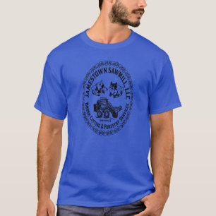Jamestown Sawmill-Logo auf Deep Royal Men Basic T-Shirt