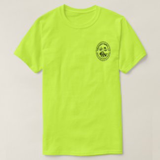 Jamestown Sawmill Logokombination SicherheitGrüne T-Shirt