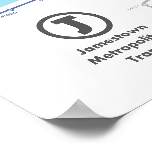 Jamestown U-Bahn-Poster (14 x 11) Poster (Ecke)