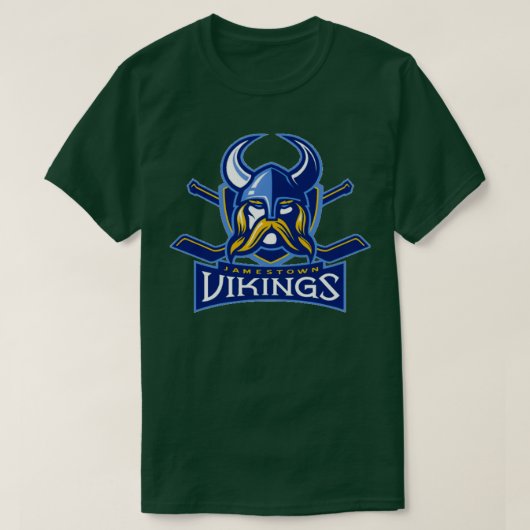 Jamestown Vikings Hockey Sticker T-Shirt (Design vorne)