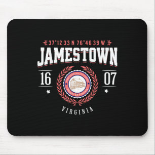 Jamestown Virginia Kolonie Rustic Souvenir Revolut Mousepad
