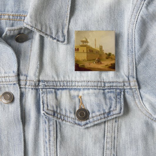 Jami Masjid, Delhi, 1811 (Öl auf Leinwand) Button (Beispiel)
