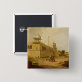 Jami Masjid, Delhi, 1811 (Öl auf Leinwand) Button (Vorne & Hinten)
