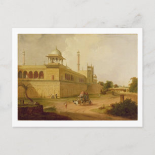 Jami Masjid, Delhi, 1811 (Öl auf Leinwand) Postkarte