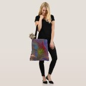 Jamie - Abstrakte Malerei - Original Artwork-Tasch Tasche (Am Model)