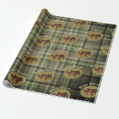 jamie and poppy green plaid geschenkpapier (Ungerollt)