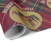 jamie and poppy green plaid geschenkpapier (Rolleneckpunkt)