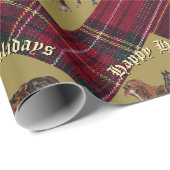 jamie and poppy green plaid geschenkpapier (Rolleneckpunkt)