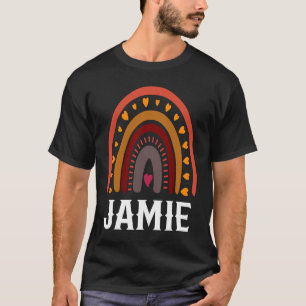 Jamie Colorful Rainbow men Baby name idea T-Shirt