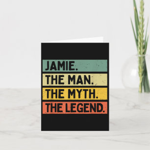 Jamie Der Mann der Mythos Die Legende Funny Person Karte