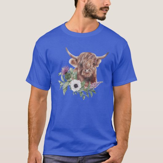 Jamie die Highland-Kuh T-Shirt (Vorderseite)