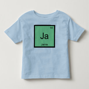 Jamie Name Chemie Element Periodensystem Kleinkind T-shirt