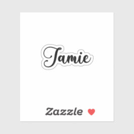 Jamie Name - Handgeschriebene Kalligrafie Aufkleber