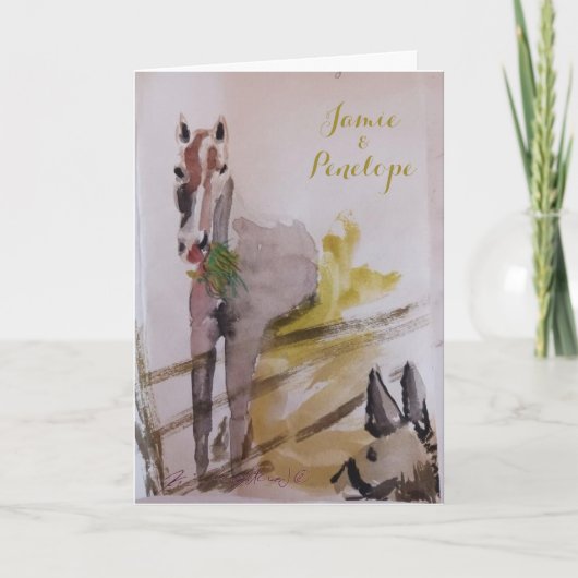 Jamie & Penelope Dankeskarte (Vorderseite)