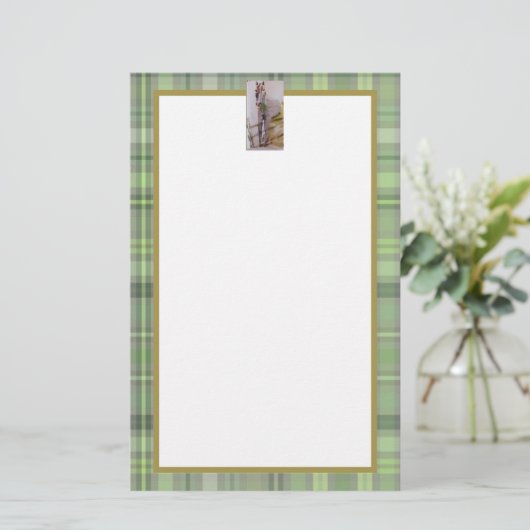 Jamie & Penelope der Esel Briefpapier (Stehend Vorderseite)