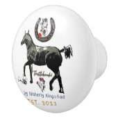 Jamie & Poppy Logo Keramik Pull Keramikknauf (Rechts)