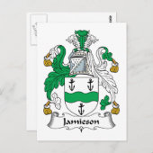 Jamieson Familienwappen Postkarte (Vorne/Hinten)
