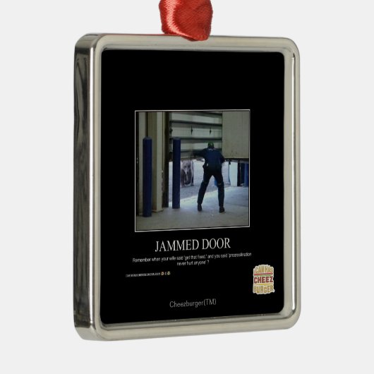 Jammed-Tür Silbernes Ornament (Rechts)