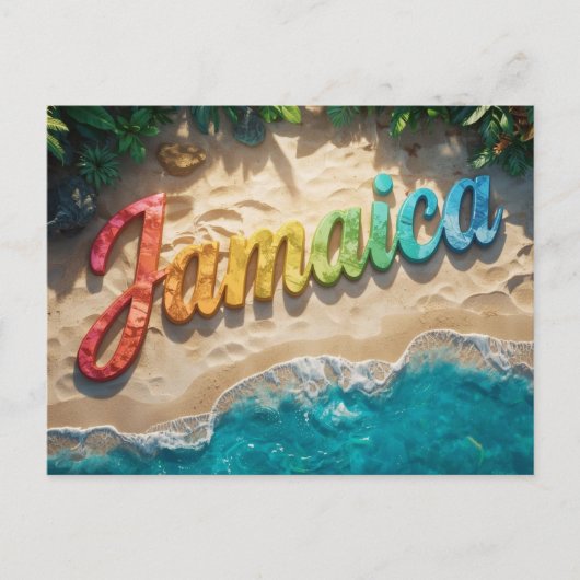 Jammen in Jamaika Postkarte (Vorderseite)