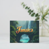 Jammen in Jamaika Postkarte (Stehend Vorderseite)