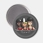 Jammers schlägt Blocker hoch Magnet (Vorderseite/Rückseite)