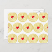 Jammie Dodger Biscuit Postcard Postkarte (Vorne/Hinten)