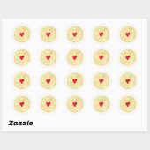 Jammie Dodger Biscuit Sticker (Blatt)