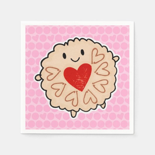 Jammie Dodger Serviette (Vorderseite)