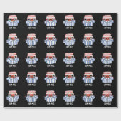 Jammies Funny Pajama Jam Pun Dark BG Geschenkpapier (Flach)