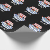 Jammies Funny Pajama Jam Pun Dark BG Geschenkpapier (Ecke)