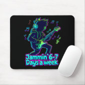 Jammin' 6-7 Days A Week Guitar Player Music Lover  Mousepad (Mit Mouse)