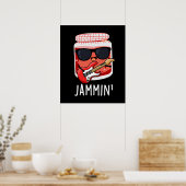 Jammin Funny Rocker Jam Pun Poster (Küche)