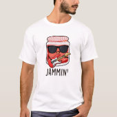 Jammin Funny Rocker Jam Pun T-Shirt (Vorderseite)