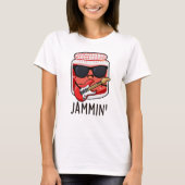 Jammin Funny Rocker Jam Pun T-Shirt (Vorderseite)