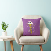 Jammin Jellyfish Square Pillow Kissen (Stuhl )