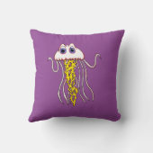 Jammin Jellyfish Square Pillow Kissen (Rückseite)