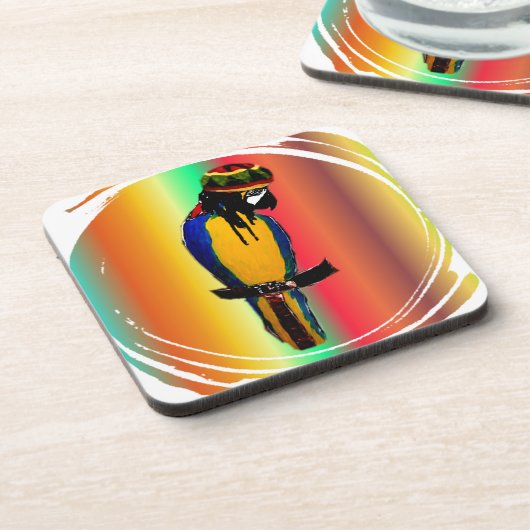 JAMMIN PARROT UNTERSETZER (Linke Seite)