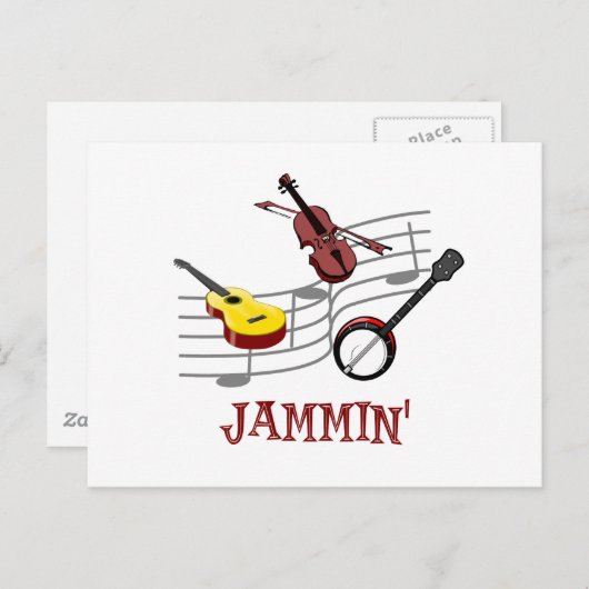 Jammin Postkarte (Vorne/Hinten)