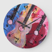 Jamming be Goode Gemälde von Alfred Fox Große Wanduhr (Vorderseite)