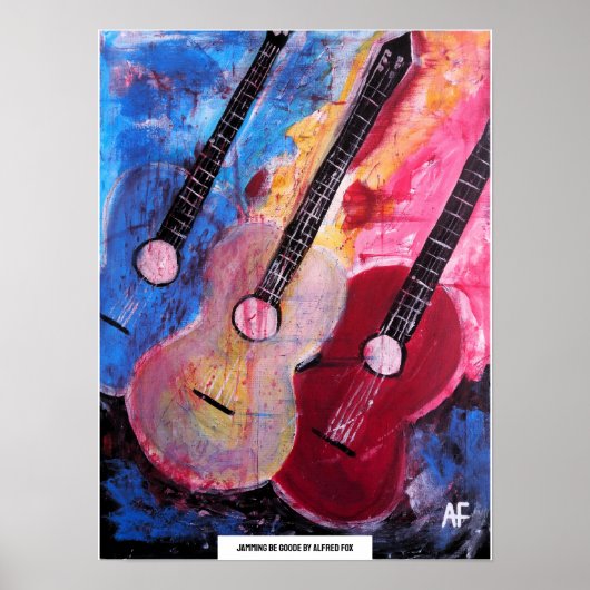 Jamming be Goode Gemälde von Alfred Fox Poster (Vorne)