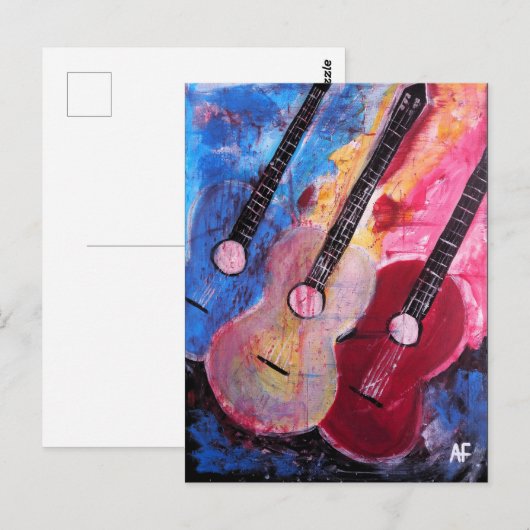Jamming be Goode Gemälde von Alfred Fox Postkarte (Vorne/Hinten)