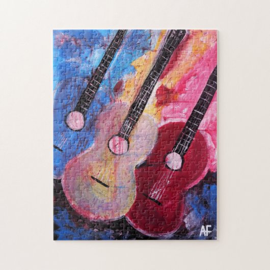 Jamming be Goode Gemälde von Alfred Fox Puzzle (Vertikal)