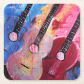 Jamming be Goode Gemälde von Alfred Fox Rechteckiger Pappuntersetzer (Vorderseite)