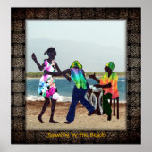 'Jamming by Beach' Poster (Vorne)