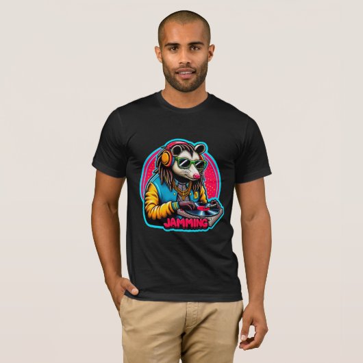 JAMMING-OPOSSUM DJ 4 T-Shirt (Vorne ganz)