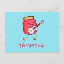 Jamming Pun Postkarte
