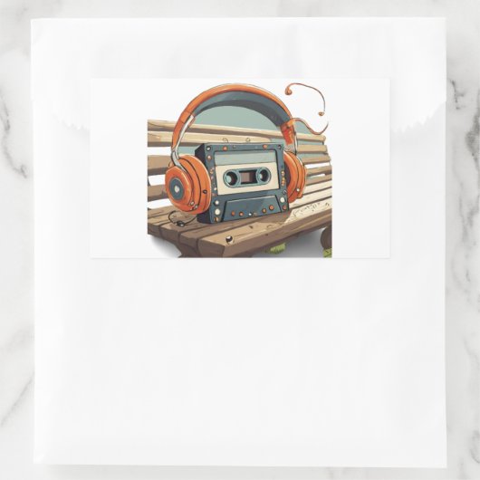 Jamming  rechteckiger aufkleber (Tasche)